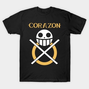 Trafalgar Corazon Tribute One Piece Fan Art T-Shirt